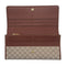 WagnPurr Shop Women's Wallet CELINE Vintage Macadam Canvas Long Bifold Wallet - Beige
