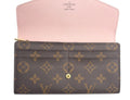 WagnPurr Shop Women's Wallet LOUIS VUITTON Monogram Sarah Long Envelope Wallet - Brown & Pink New w/Out Tags