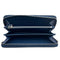WagnPurr Shop Women's Wallet PRADA Embossed Triangle Logo Zip Around Long Wallet - Dark Blue New w/Out Tags