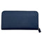WagnPurr Shop Women's Wallet PRADA Embossed Triangle Logo Zip Around Long Wallet - Dark Blue New w/Out Tags