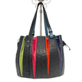 Wag N' Purr Shop Bucket Bag VIA LA MODA VENETA Ostrich Fern Bucket Bag - Black New w/Out Tags