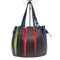 Wag N' Purr Shop Bucket Bag VIA LA MODA VENETA Ostrich Fern Bucket Bag - Black New w/Out Tags