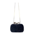 Wag N' Purr Shop Evening Handbag NINA RICCI Laser-cut Leather Minaudiere - Black New w/Tags