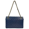 Wag N' Purr Shop Handbag CHANEL Classic Vintage Medium Quilted Leather Flap Shoulder Bag - Midnight Blue/Black