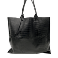 Wag N' Purr Shop Handbag DAVID GALAN Leather Tote - Black New w/out Tags