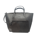 Wag N' Purr Shop Handbag DEUX LUX Satchel - Metallic Graphite New w/out Tags