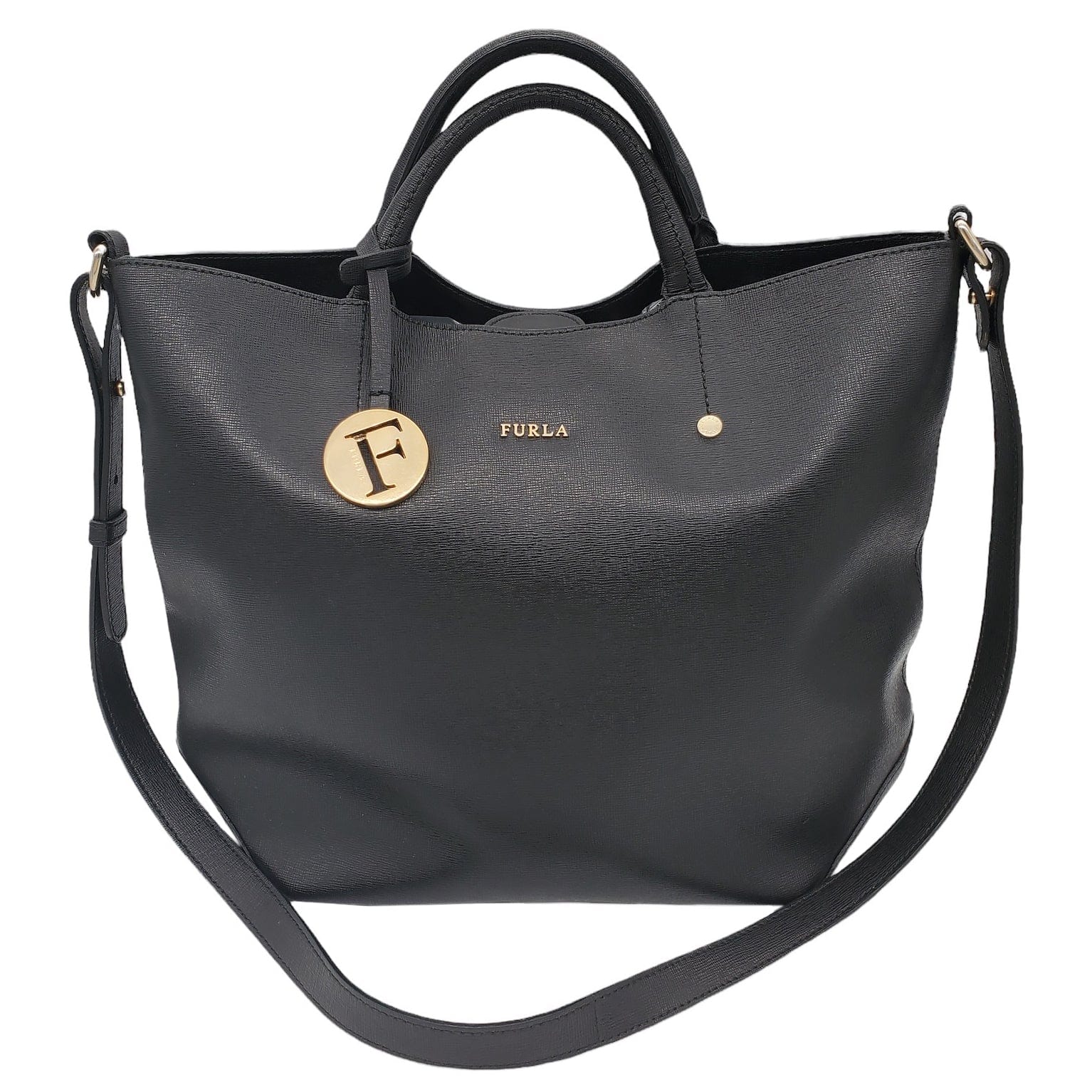 Furla Saffiano Leather Handbag Satchel