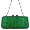 Wag N' Purr Shop Handbag HANDBAG Rhinestone Convertible Clutch Evening Bag - Emerald Green New w/Out Tags
