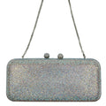 Wag N' Purr Shop Handbag HANDBAG Rhinestone Convertible Clutch Evening Bag - Silver New w/Out Tags