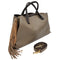 Wag N' Purr Shop Handbag IACUCCI Genuine Italian Leather Bag - brown