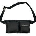 Wag N' Purr Shop Handbag MICHAEL KORS Hanover Medium Perforated Belt Bag- Black New w/ Tags