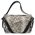 Wag N' Purr Shop Handbag SHARIF Leather Anaconda Tears Print Slouch Shopper Tote - New w/out Tags