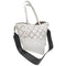 Wag N' Purr Shop Handbag SHIRALEAH Alaia Vegan Leather Tote Convertible Shoulder Bag - White New w/out Tags