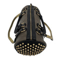 Wag N' Purr Shop Handbag SHIRALEAH Barrel Bag Olive with Gold Studds - New w/Tags