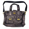 Wag N' Purr Shop Handbag TARNISH Retro Leather Briefcase- Black