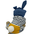 Wag N' Purr Shop Pet Outfit Lil Hobbs Bunny Onesie - Blue and White Stripes