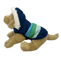 Wag N' Purr Shop Pet Sweater XS WONDERSHOP Striped Dog Puffer Vest - Blue with Aqua, Green and Light Green New w/Tags