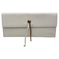 Wag N' Purr Shop Wallet VESTAL Embossed Leather Wallet - White New w/out Tags