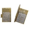 WagnPurr Shop Accessories JUDITH LEIBER Swarovski Crystal Miniature Memo Pad - Gold