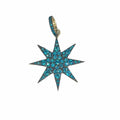 WagnPurr Shop Brooch ROYAL NOMAD Apatite Star Pendant - Turquoise