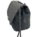 WagnPurr Shop Handbag ALYSSA Oversized Denim Quilted Shoulder Bag - Black New w/Tags