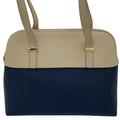 WagnPurr Shop Handbag BROOKS BROTHERS Colorblock Tote – blue/ beige