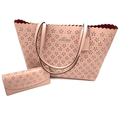 WagnPurr Shop Handbag COACH Bundle: Laser Cut City Tote Bag & Wallet - Pink New w/Tags