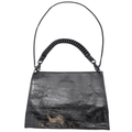 WagnPurr Shop Handbag DAVID GALAN Leather Messenger Bag - Black New w/out Tags
