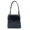 WagnPurr Shop Handbag JUDITH LEIBER Vintage Double Strap Lizard Handle Bag - Black