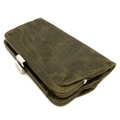 WagnPurr Shop Handbag LATICO Leather Clutch/ Wallet- Green New w/Tags