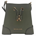 WagnPurr Shop Handbag MICHAEL KORS Mercer Gallery Extra-Small Pebbled Leather Crossbody - Olive New w/Tags
