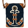 WagnPurr Shop Handbag MONA B Sailor Crossbody- Navy New w/Tags