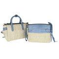 WagnPurr Shop Handbag NANCY GONZALEZ Mini Croc Christie Convertible Satchel - Baby Blue