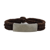 WagnPurr Shop Men's Bracelet ANJU Unisex Brown Leather Triple Braided Bracelet - New w/ Tags