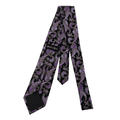 WagnPurr Shop Men's Tie BOCARA Silk Paisley Tie - Purple & Black