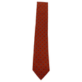 WagnPurr Shop Men's Tie BOSS by HUGO BOSS Mini Floral Pattern Silk Tie - Orange & Blue New w/Tags