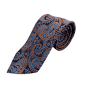 WagnPurr Shop Men's Tie BOSS by HUGO BOSS Silk Paisley Tie - Blue & Orange
