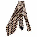 WagnPurr Shop Men's Tie ERMENEGILDO ZEGNA Geometric Pattern Silk Tie - Blue & Red