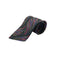 WagnPurr Shop Men's Tie GIORGIO ARMANI Abstract Geometric Pattern Silk Tie - Black & Red