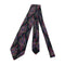 WagnPurr Shop Men's Tie GIORGIO ARMANI Abstract Geometric Pattern Silk Tie - Black & Red