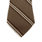 WagnPurr Shop Men's Tie HICKEY FREEMAN Diagonal Stripe and Textured Weave Silk Tie - Brown, Cream