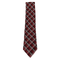 WagnPurr Shop Men's Tie IKE BEHAR Diagonal Plaid Stripe Silk Tie - Burgundy & Red