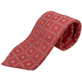 WagnPurr Shop Men's Tie LOMBARDO Square Pattern Silk Tie - Pink