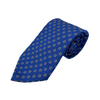 WagnPurr Shop Men's Tie POLO Mini Square Pattern Silk Tie - Blue