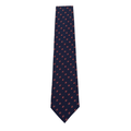 WagnPurr Shop Men's Tie THOMAS PINK Bee Motif Woven Tie - Navy New w/Tags