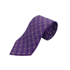 WagnPurr Shop Men's Tie VALENTINO Floral Motif Silk Tie - Purple