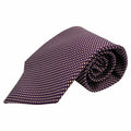 WagnPurr Shop Men's Tie XMI PLATINUM TIE Silk Mini Print Tie - Purple & Red