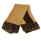 WagnPurr Shop Scarves & Shawls DOLCE & GABBANA Leopard Trim Scarf- Tan New w/Tags