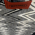 WagnPurr Shop Scarves & Shawls MISSONI Wool "Zig Zag" Pattern Scarf - Black & Cream New w/ Tags