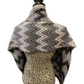 WagnPurr Shop Scarves & Shawls MISSONI Wool "Zig Zag" Pattern Scarf - Black & Cream New w/ Tags